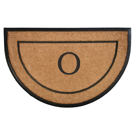 Monogram Door Mat, Black, Natural, 30 in W x 48 in L